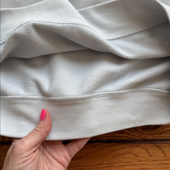 NIKE Sweatshirt Womens Size XS Blue Dri Fit Cropped Sleeve Y2K 90s White Swoosh - Picture 7 of 12